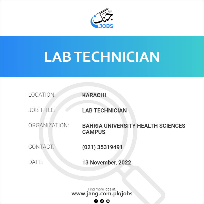 Lab Technician