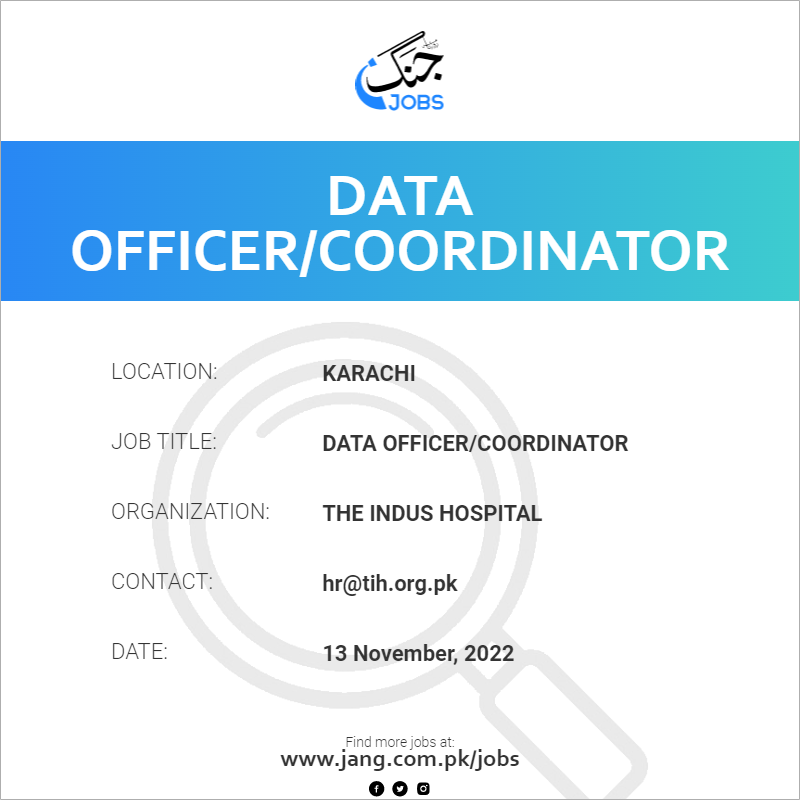 Data Officer/Coordinator