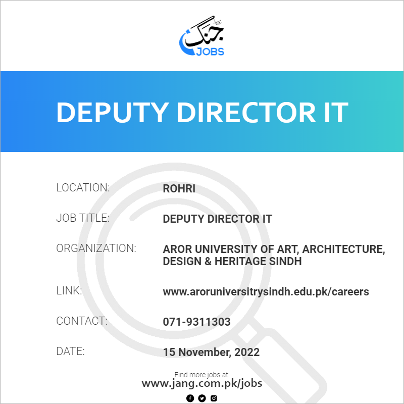 Deputy Director IT