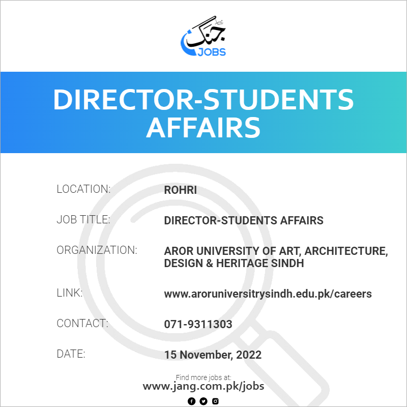 Director-Students Affairs