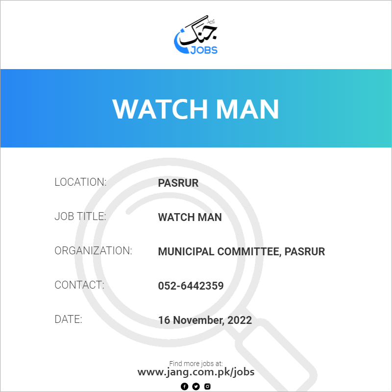 Watch Man