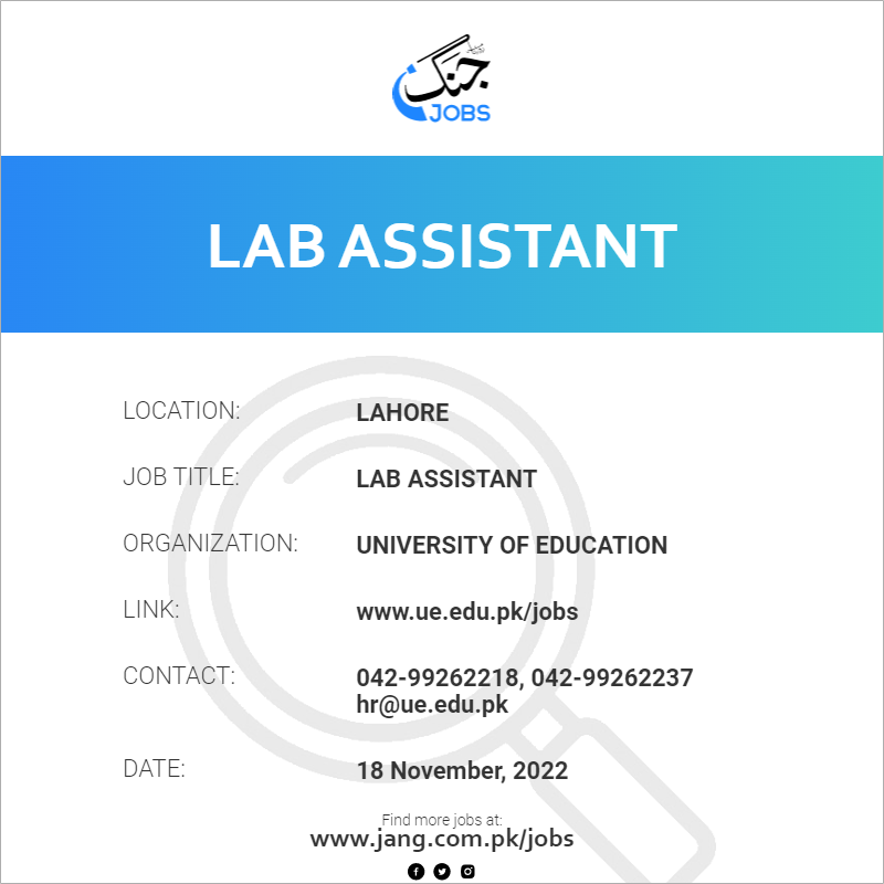 Lab Assistant