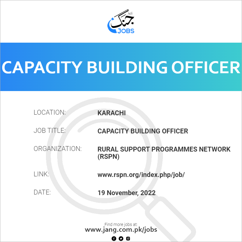 Capacity Building Officer