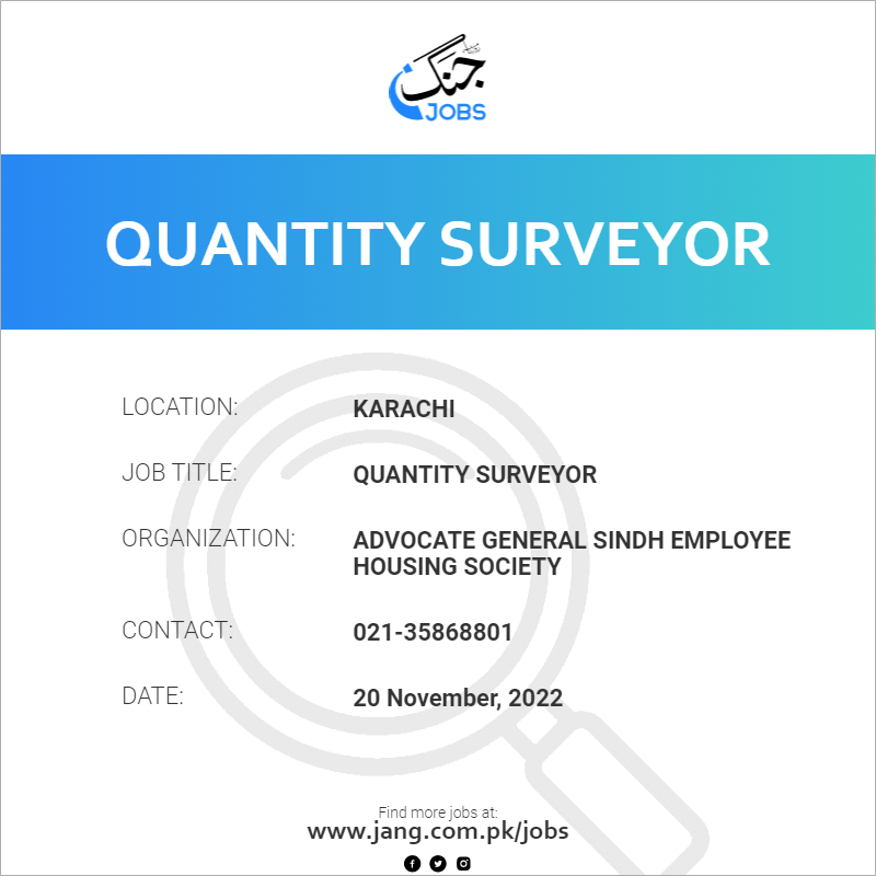 Quantity Surveyor