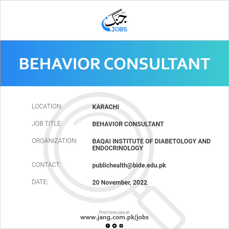 Behavior Consultant