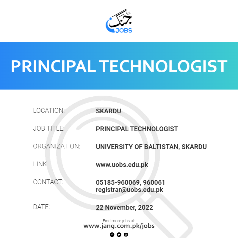 Principal Technologist