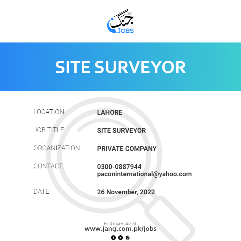 site-surveyor-job-private-company-jobs-in-lahore-55894