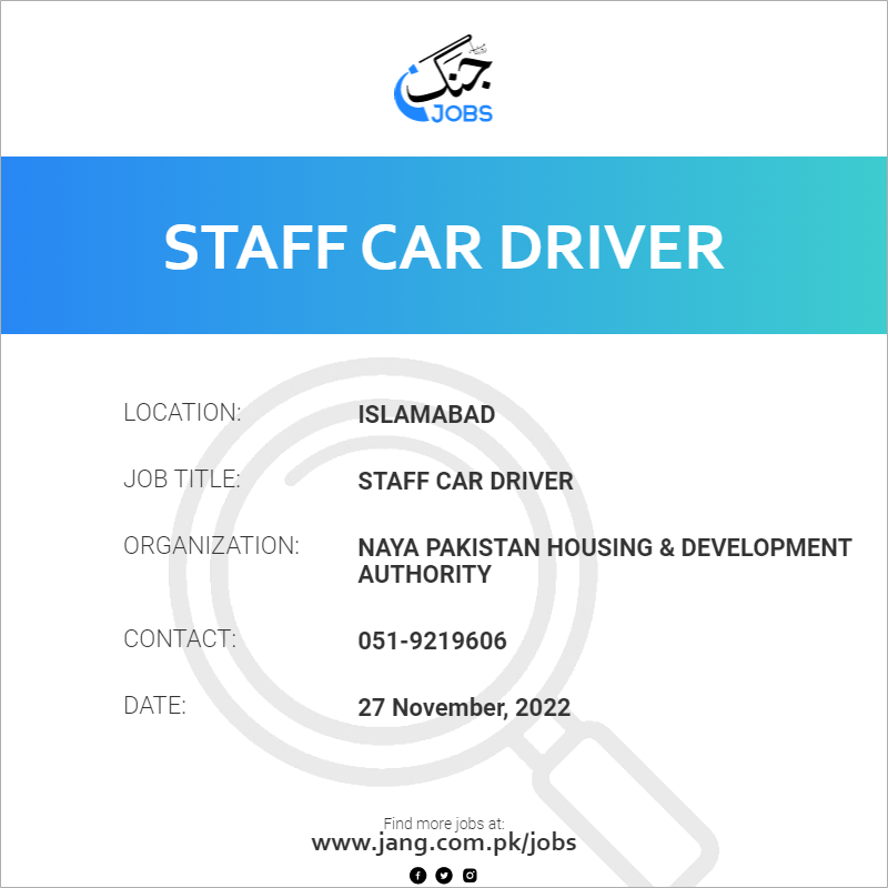 Staff Car Driver