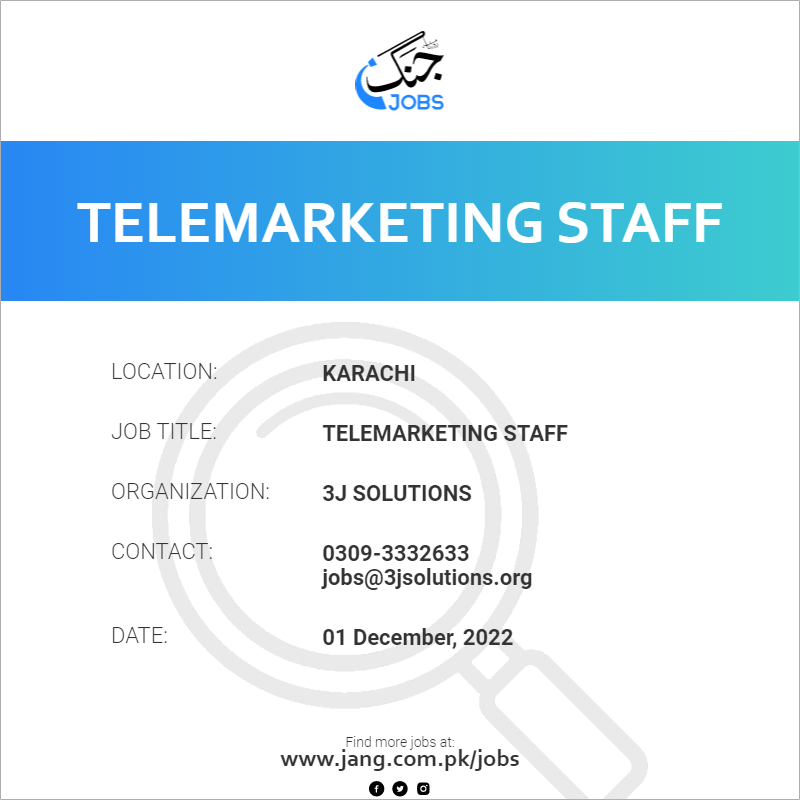 Telemarketing Staff