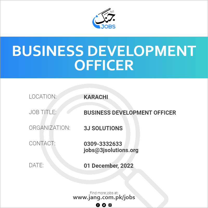 Business Development Officer