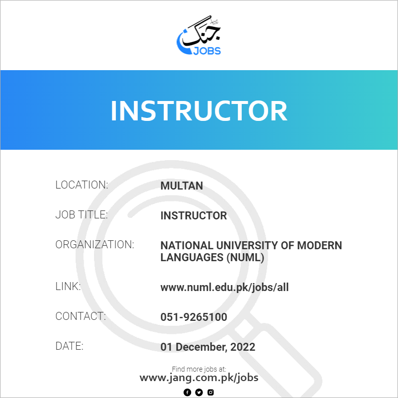 Instructor