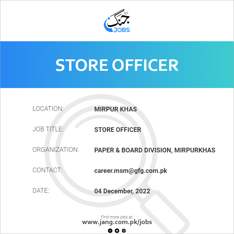 Store Officer