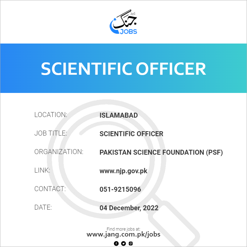 Scientific Officer