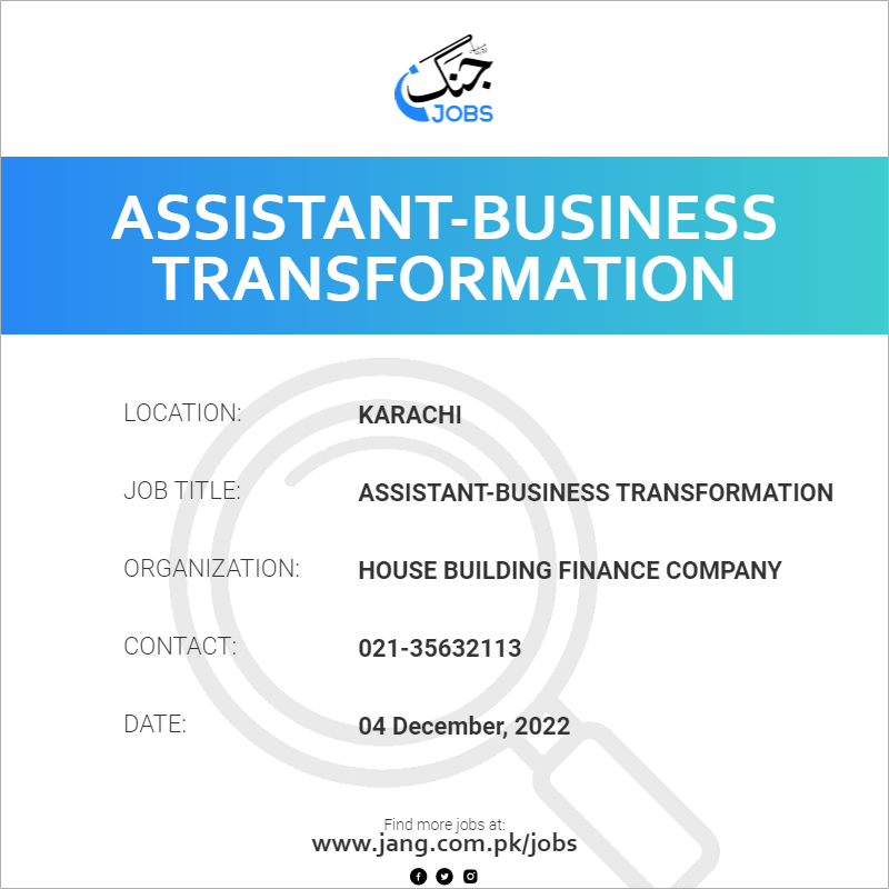 Assistant-Business Transformation