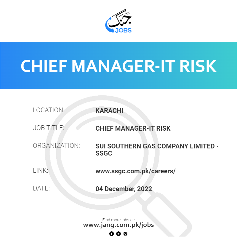 Chief Manager-IT Risk