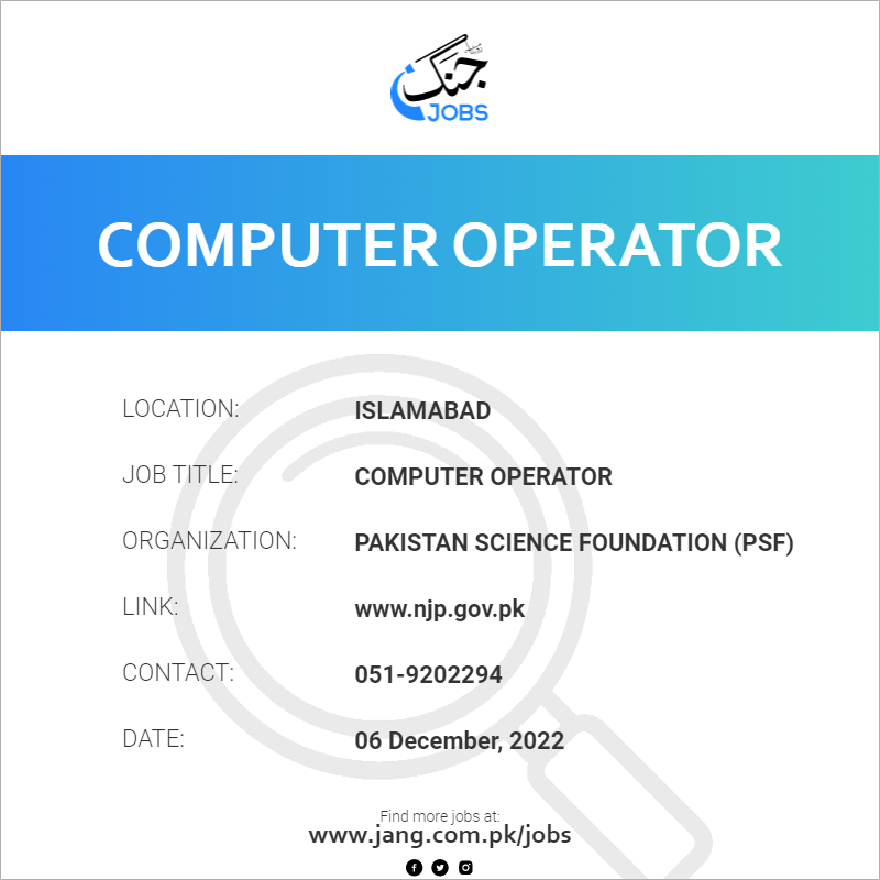 Computer Operator