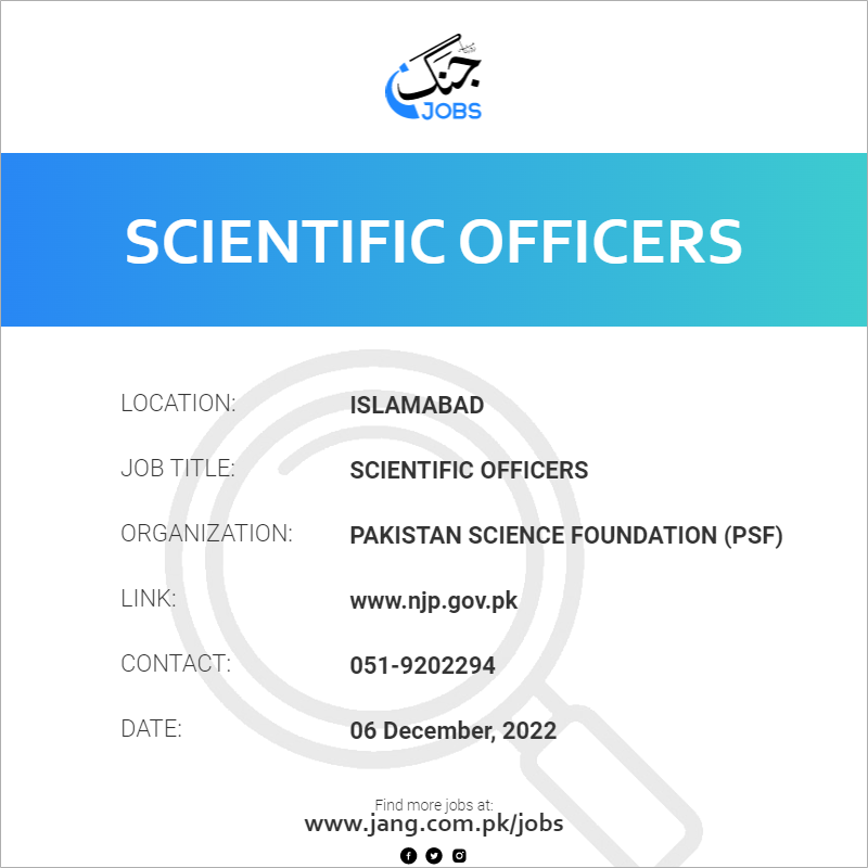 Scientific Officers