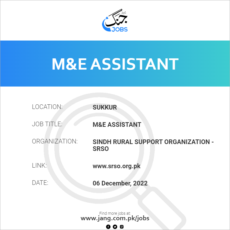 M&E Assistant