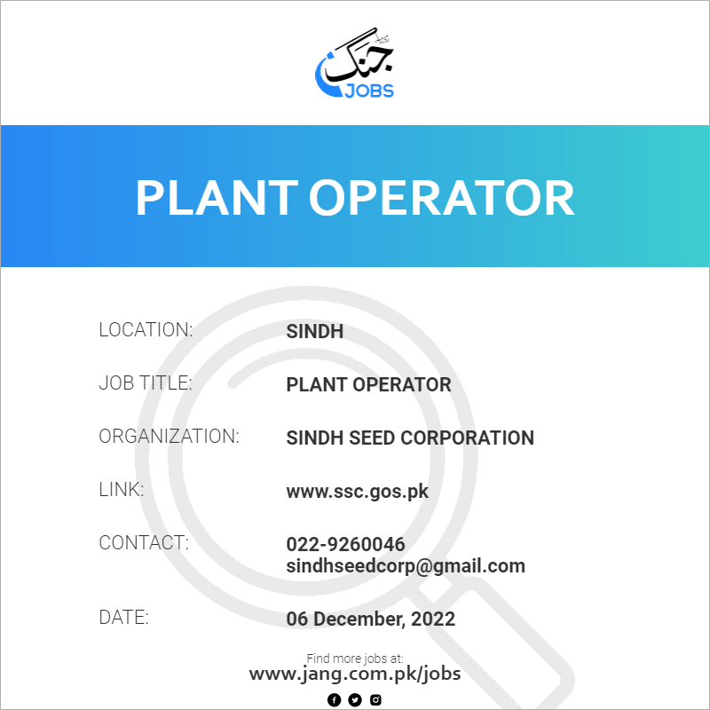 Plant Operator