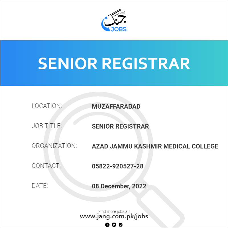 Senior Registrar