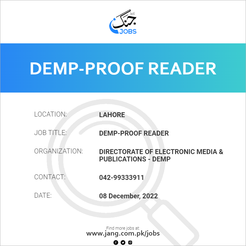 DEMP-Proof Reader