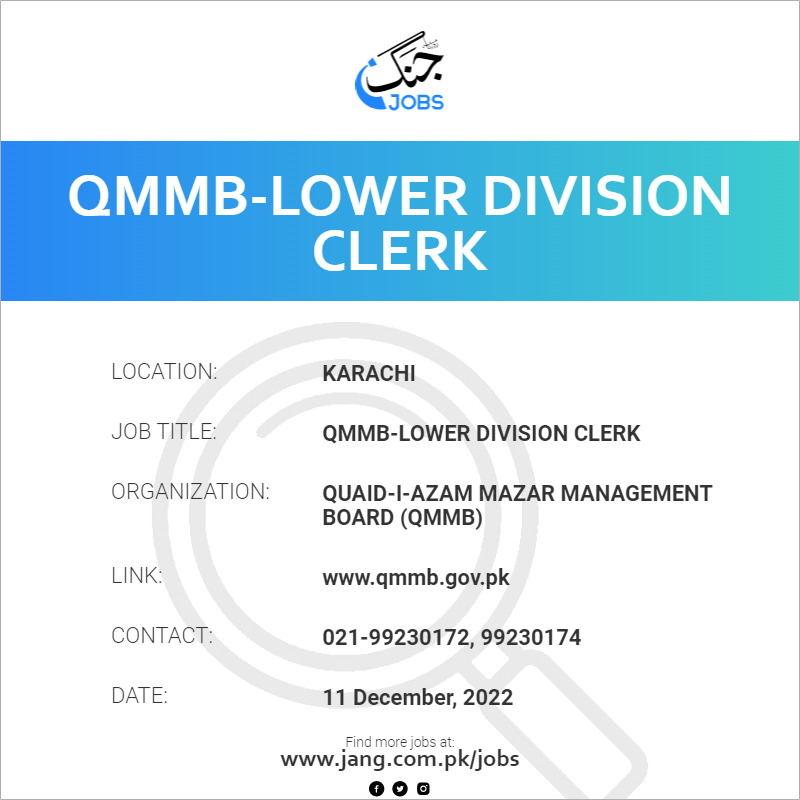 QMMB-Lower Division cLERK