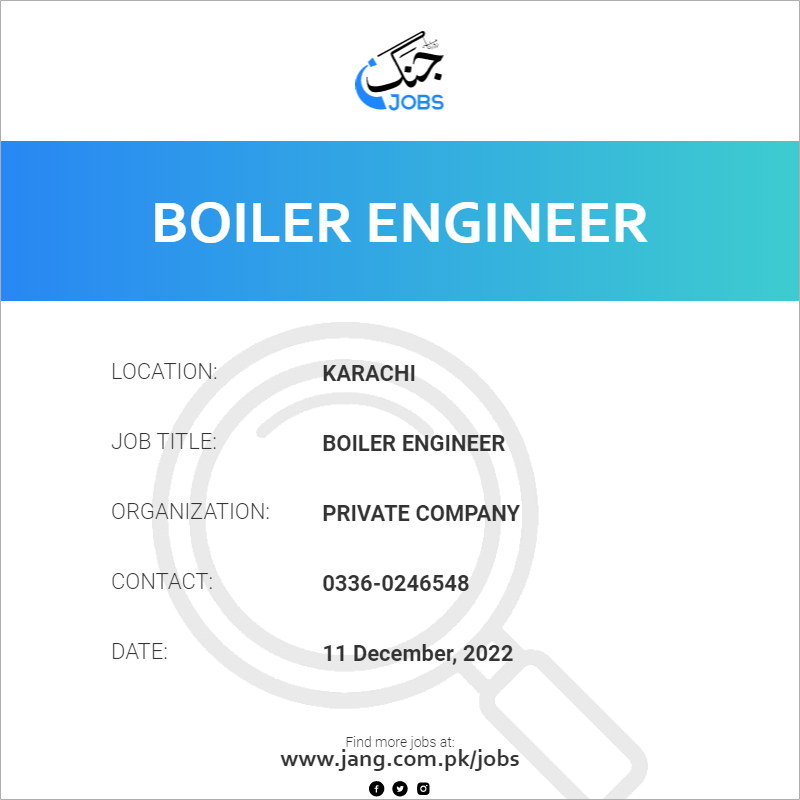 Boiler Engineer