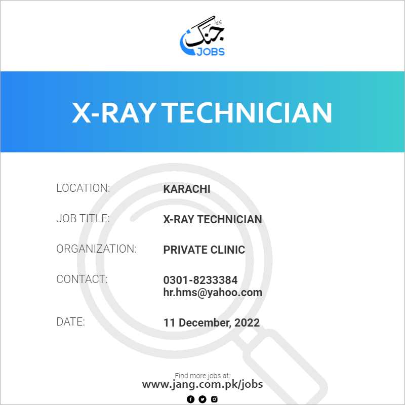 X-Ray Technician