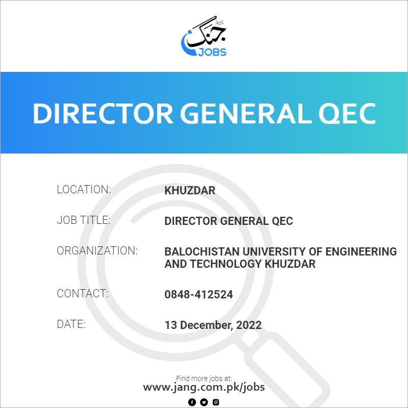 Director General QEC
