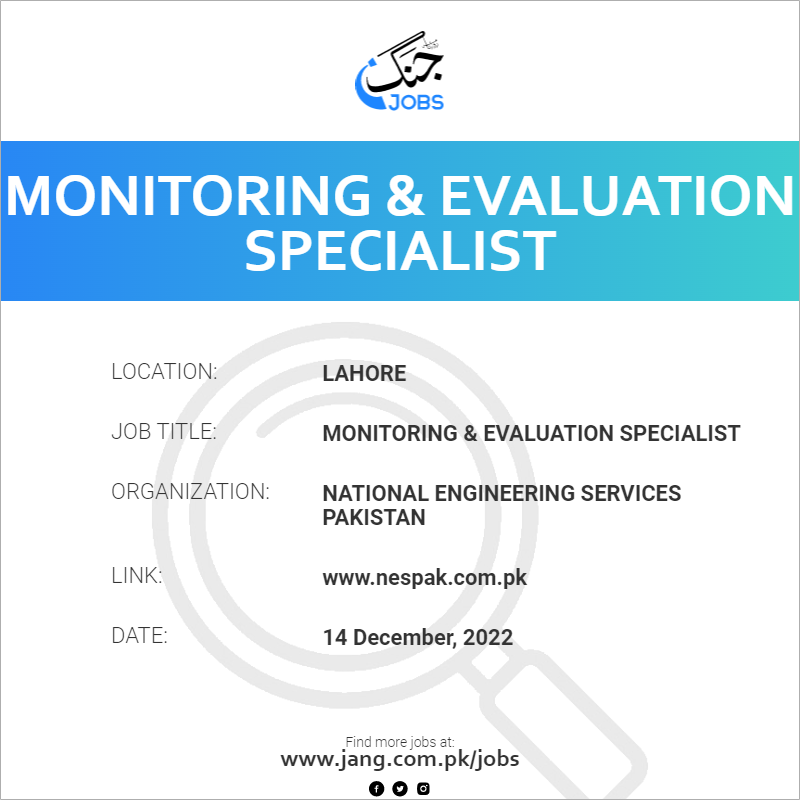 Monitoring & Evaluation Specialist