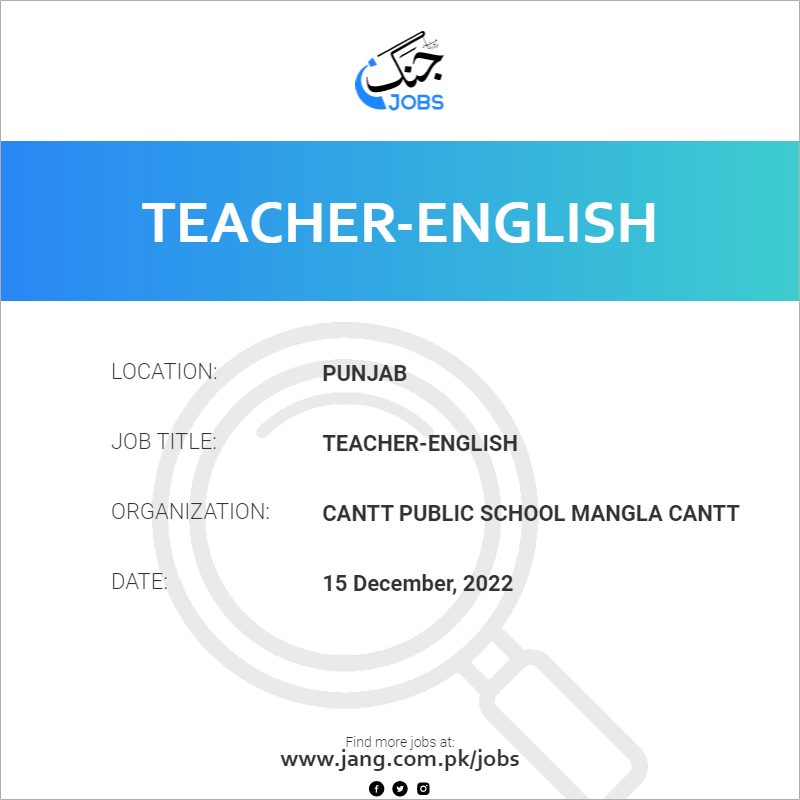 Teacher-English