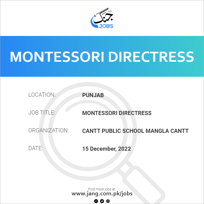 Montessori Directress