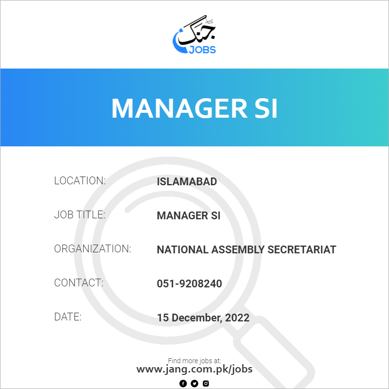 Manager SI
