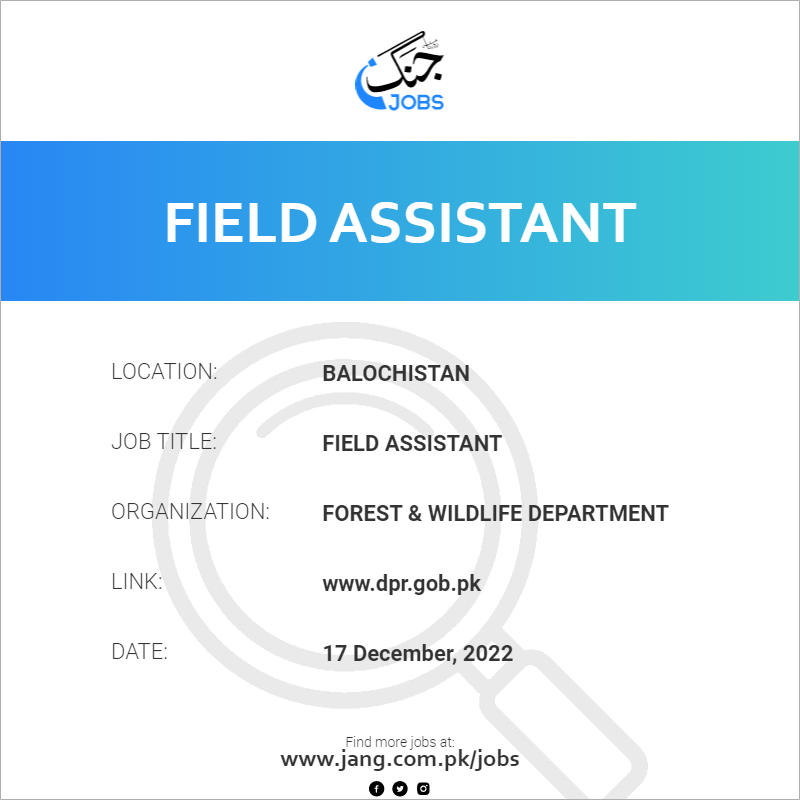 Field Assistant