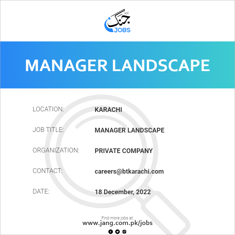 Manager Landscape