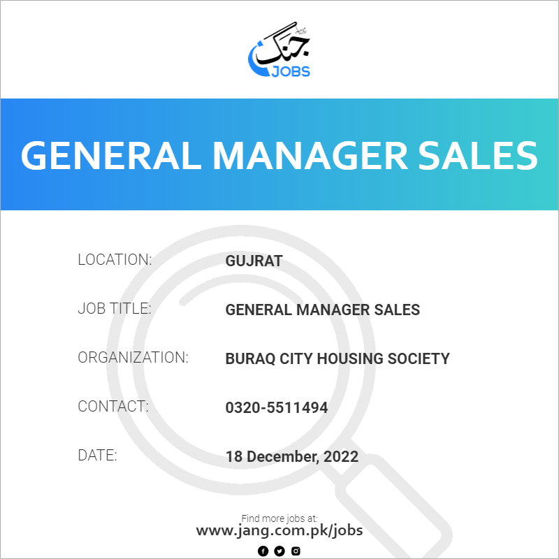 General Manager Sales
