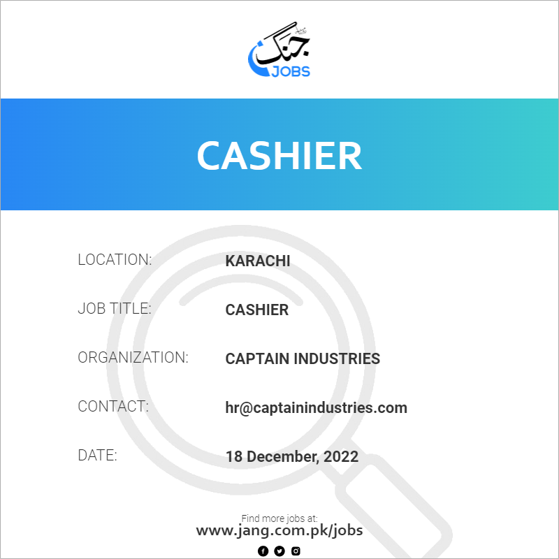 Cashier