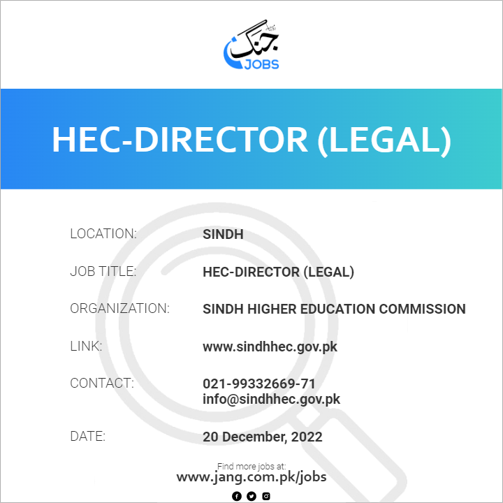 HEC-Director (Legal)