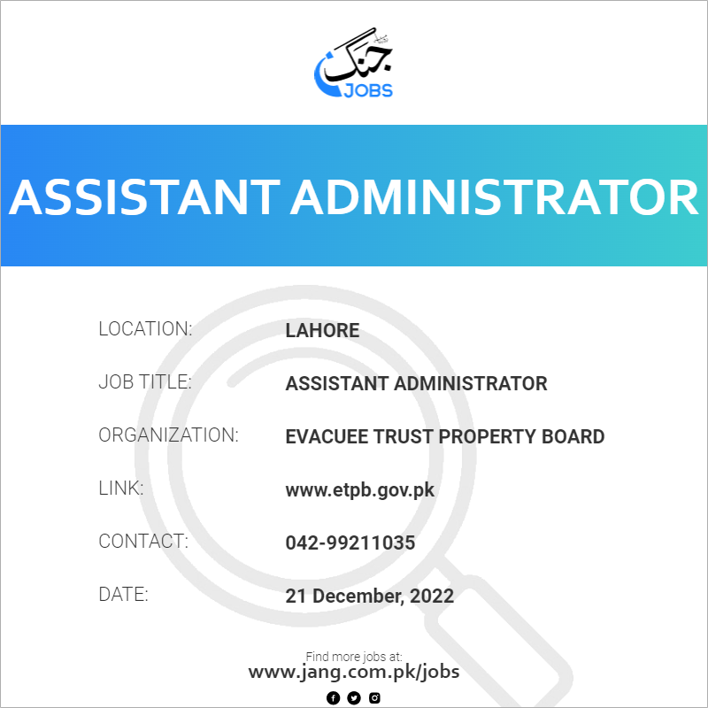 Assistant Administrator