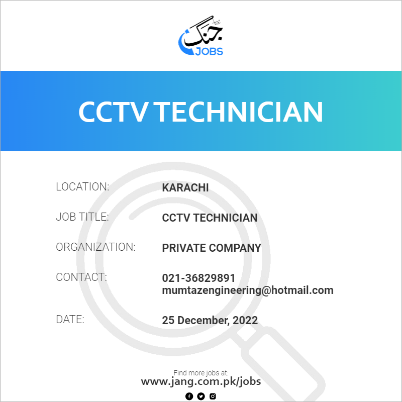 CCTV Technician