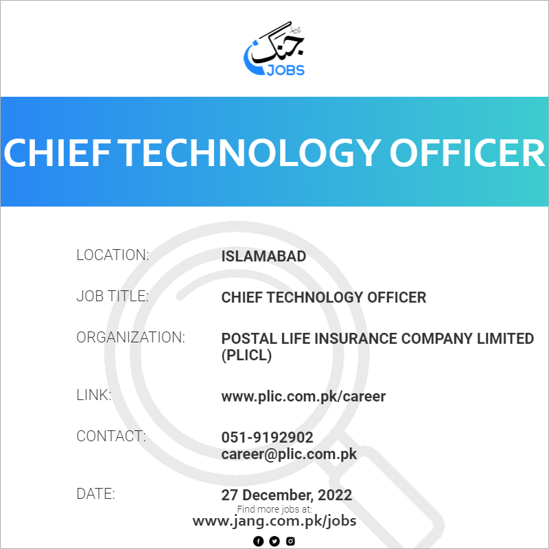 Chief Technology  Officer