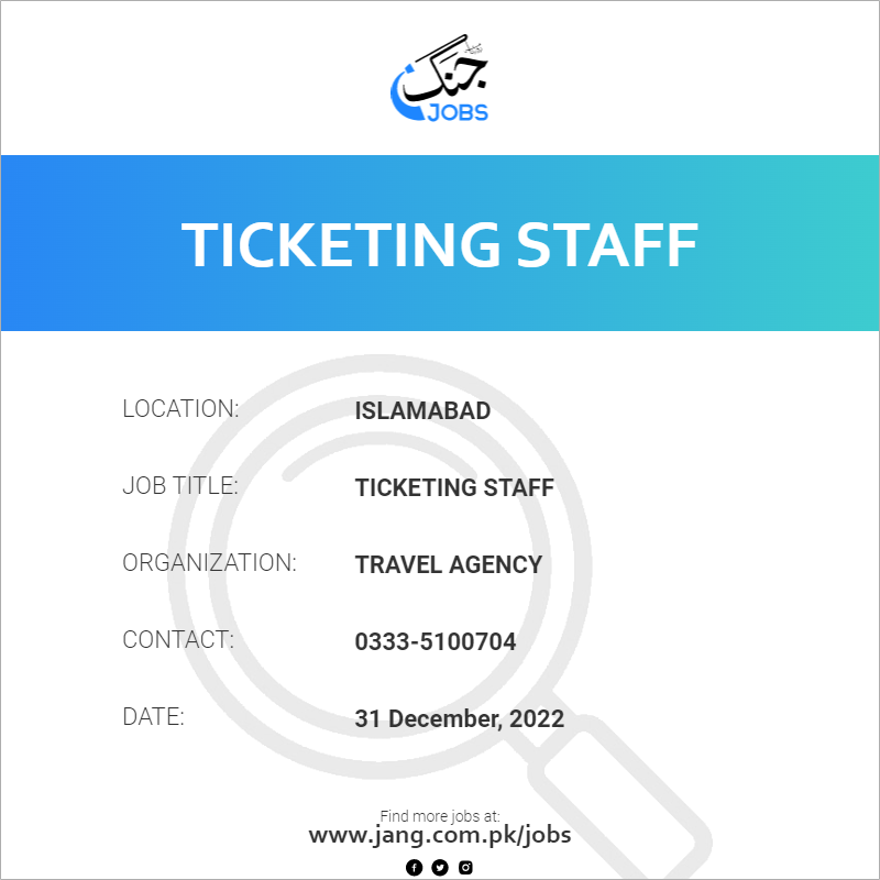 Ticketing Staff