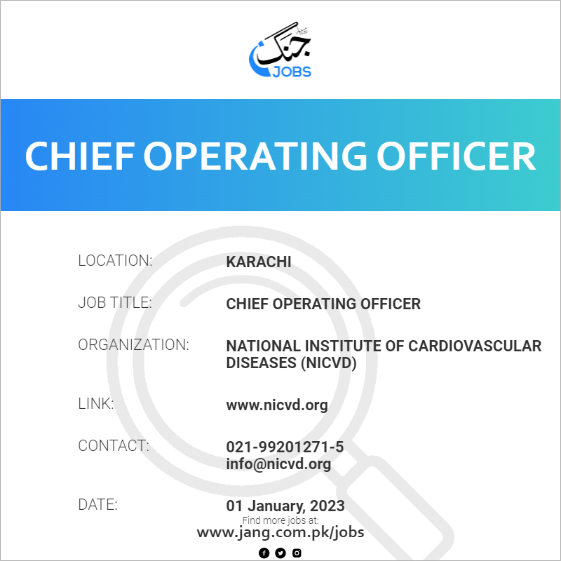 Chief Operating Officer