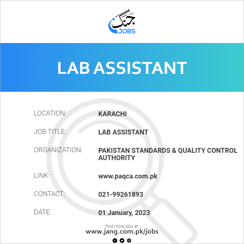 Lab Assistant