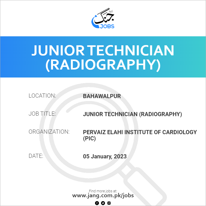 Junior Technician (Radiography)