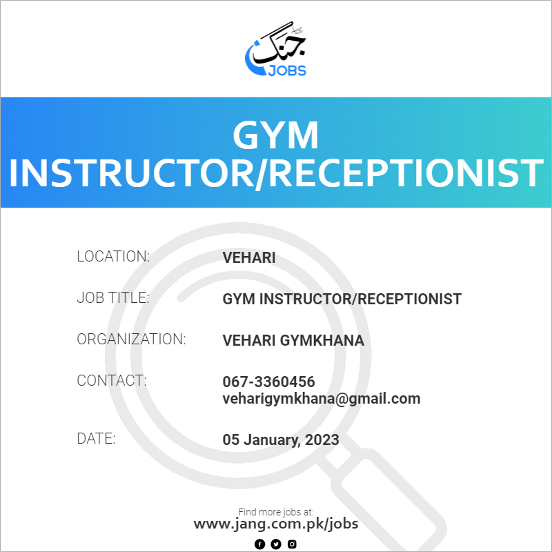 Gym Instructor/Receptionist