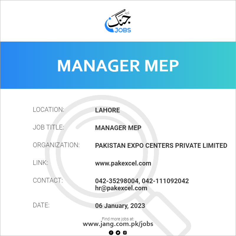 Manager MEP