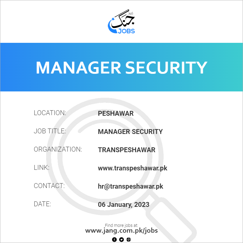 Manager Security 