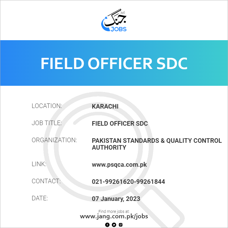 Field Officer SDC