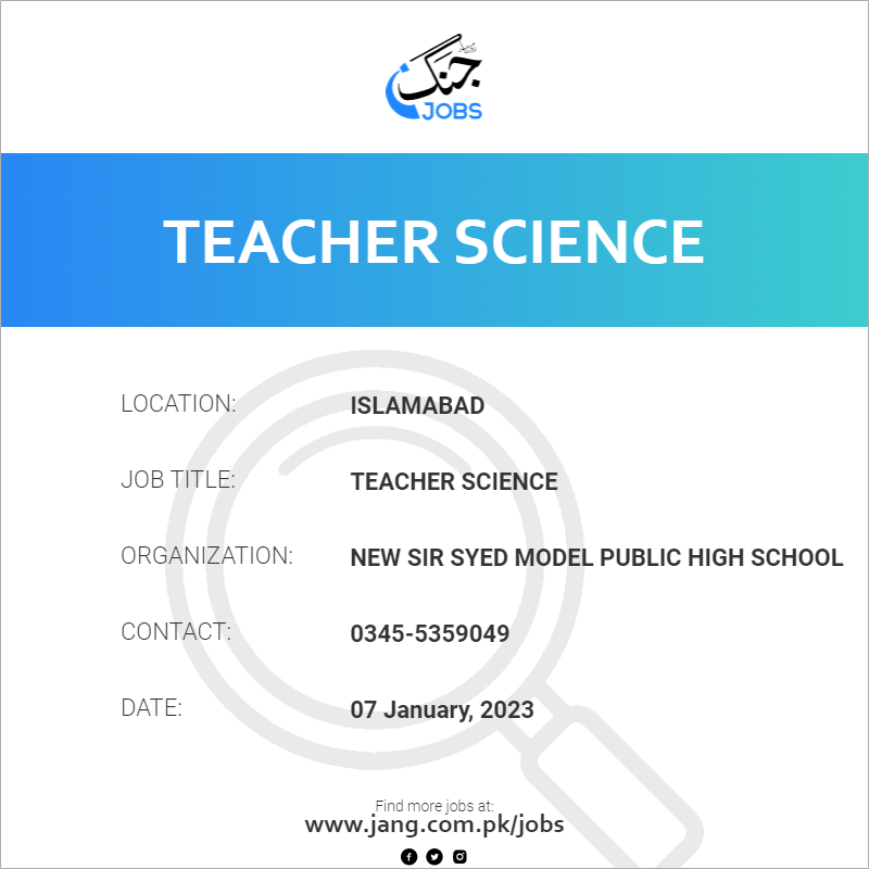 Teacher Science